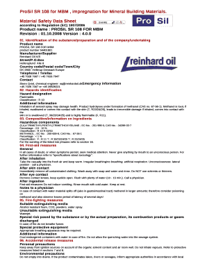 ProSil SR 108 for MBM , impregnation for Mineral Building Materials
