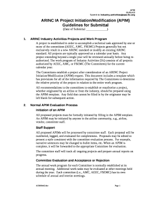 Guidelines for Submittal