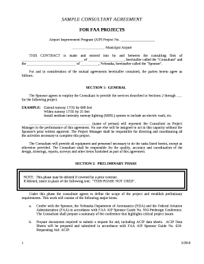 SAMPLE CONSULTANT AGREEMENT