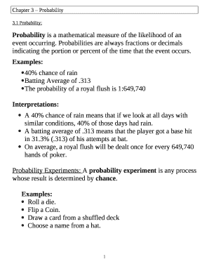 Chapter 3 Probability