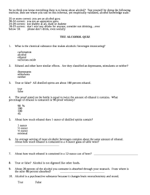 So ya think you know everything there is to know about alcohol