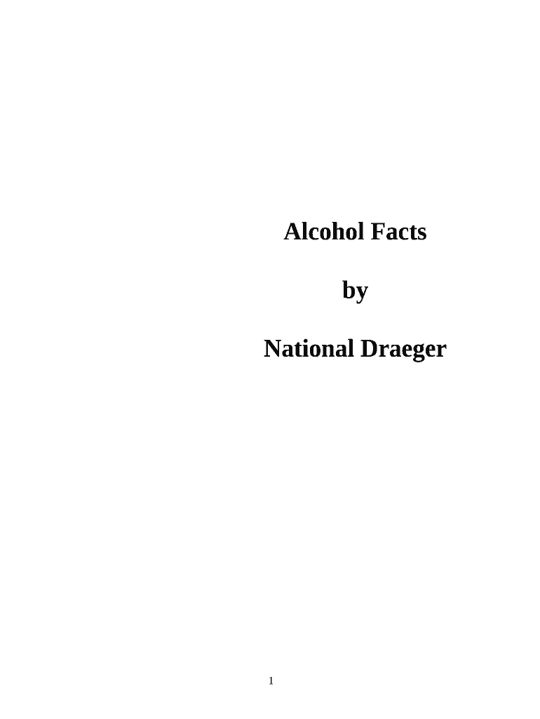 Alcohol Facts Doc Template pdfFiller