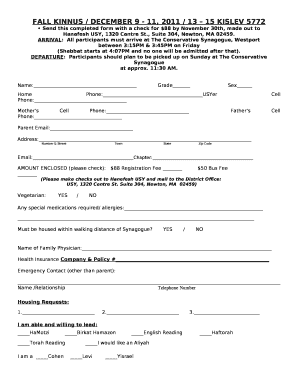 Send this completed form with a check for $88 by November 30th, made out to