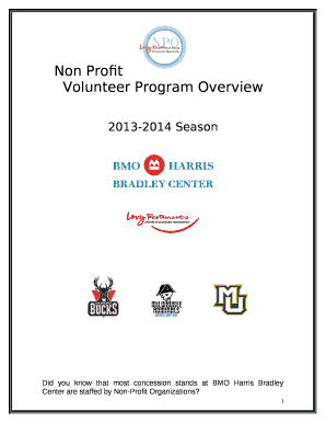 Did you know that most concession stands at BMO Harris Bradley Center are staffed by Non-Profit Organizations