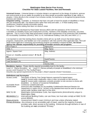 Washington State Barrier-Free Access