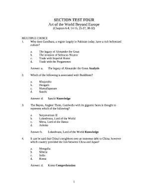 SECTION TEST FOUR