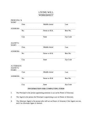 INFORMATION FOR COMPLETING FORM