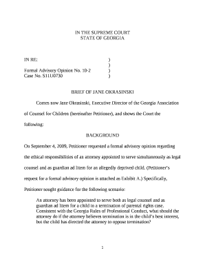Formal Advisory Opinion No