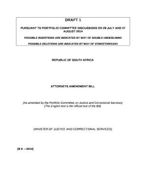 PURSUANT TO PORTFOLIO COMMITTEE DISCUSSIONS ON 29 JULY AND 27 AUGUST 2014