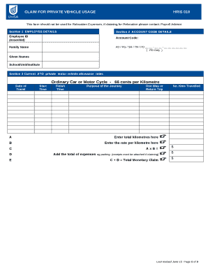 This form should not be used for Relocation Expenses, if claiming for Relocation please contact: Payroll Advisor