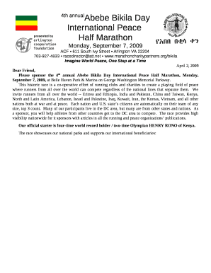 4th annualAbebe Bikila Day