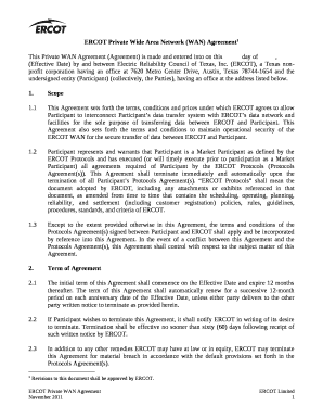 ERCOT Private Wide Area Network (WAN) Agreement1