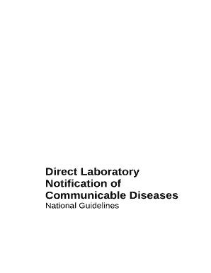 Direct Laboratory Notification of Communicable Diseases