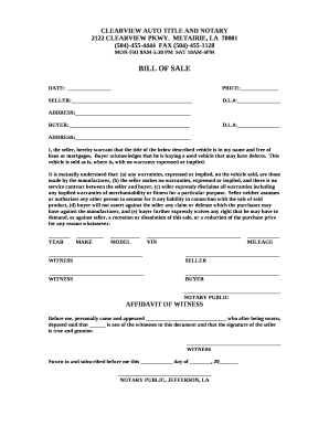 CLEARVIEW AUTO TITLE AND NOTARY