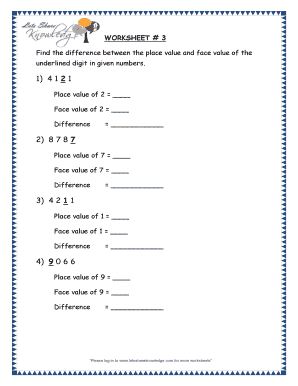 editable place value worksheets fill out print download court
