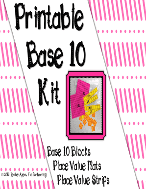 vacation spot price tag foundation 10 blocks printable - Edit On-line, Fill graphic regarding Place Value Strips Printable known as point price tag foundation 10 blocks printable - Edit On the internet, Fill