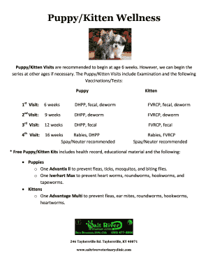 Puppy/Kitten Wellness