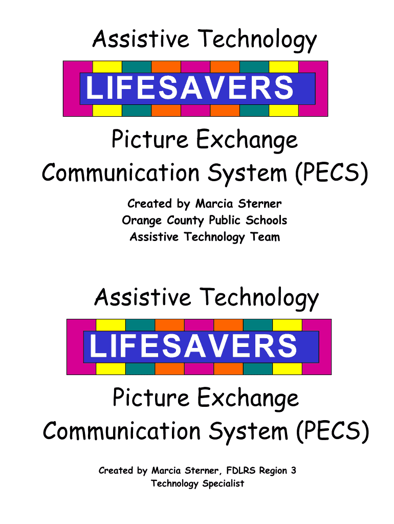 Fillable Online Communication System (PECS) Fax Email Print - pdfFiller