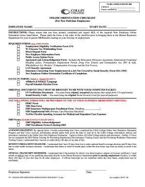 TO BE COMPLETED BY HR: