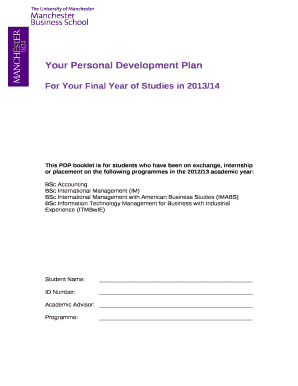 Your Personal Development Plan