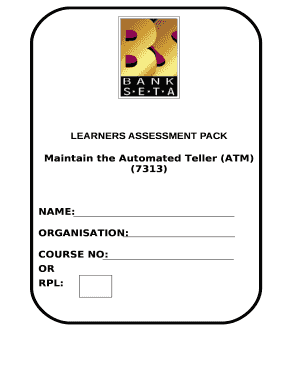 Maintain the Automated Teller (ATM)