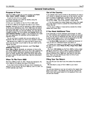 Fillable Online Form 4868 (2000) Fax Email Print - pdfFiller