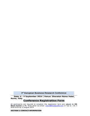 Date: 4 5 September 2014 Venue: Sheraton Roma Hotel, Rome, Italy