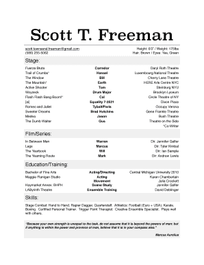 resume templates for beginners