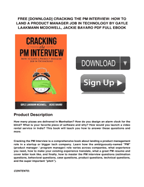 cracking the pm interview pdf download