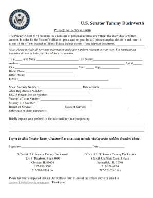 Privacy Act Release Form