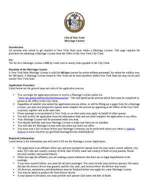 All persons who intend to get married in New York State must obtain a Marriage License