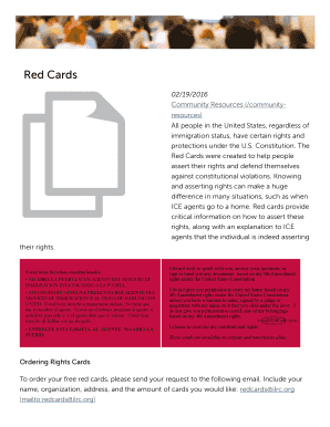 Fillable Online Red Cards Fax Email - 416394025 