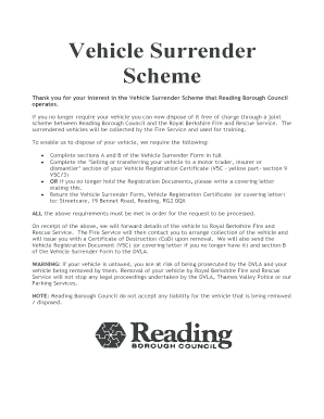 Fillable Online Vehicle Surrender Fax Email Print - pdfFiller