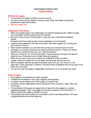 writing a speech with purpose toastmasters evaluation form