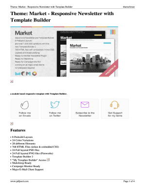 Fillable Online Theme Market Responsive Newsletter With Template Builder Fax Email Print Fillable Online Theme Market Responsive Newsletter With Template Builder Fax Email Print