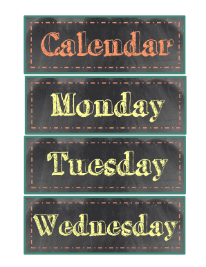 Calendar Template
