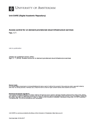 Access control for on-demand provisioned cloud infrastructure services