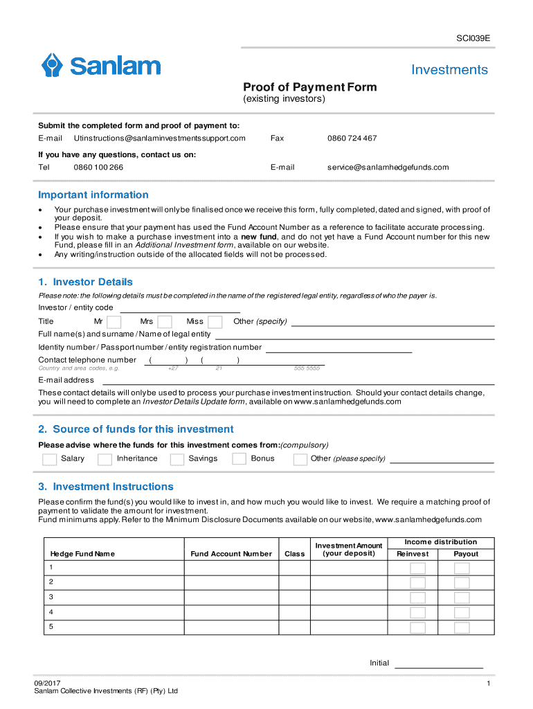 Fillable Online Proof of Payment Form Fax Email Print - pdfFiller