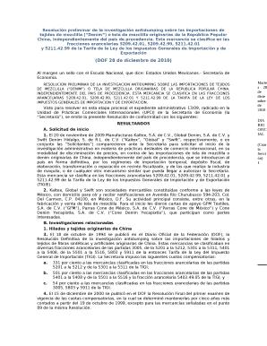 Resolucin preliminar de la investigacin antidumping sobre las importaciones de tejidos de mezclilla (Denim) o tela de mezclilla originarias de la Repblica Popular China, independientemente del pas de procedencia