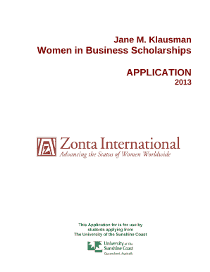 Klausman Women in Business Scholarships in 1998 to women pursuing degrees in business leading to a business management career