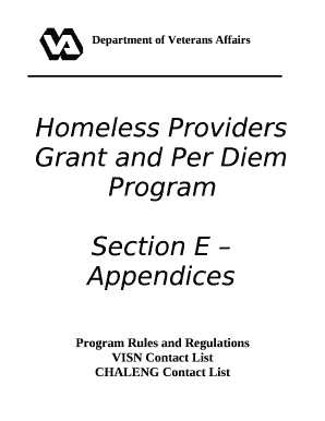 Homeless Providers Grant and Per Diem Program