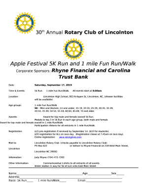 Corporate Sponsors: Rhyne Financial and Carolina Trust Bank