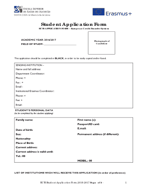 ECTS Application Form