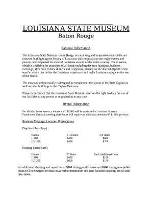 The Louisiana State Museum-Baton Rouge is a stunning and impressive state-of-the-art museum highlighting the history of Louisiana with emphasis on the major events and persons who impacted the state of Louisiana as well as the entire country