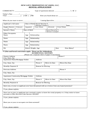 NEW LIFE PROPERTIES OF OHIO, LLC