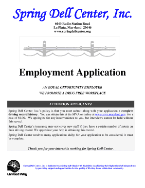 WE PROMOTE A DRUG FREE WORKPLACE