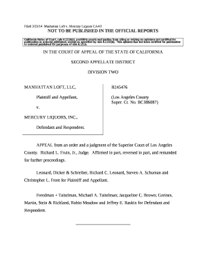 Filed 3/25/14Manhattan Loft v