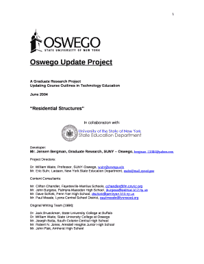 Oswego Update Project