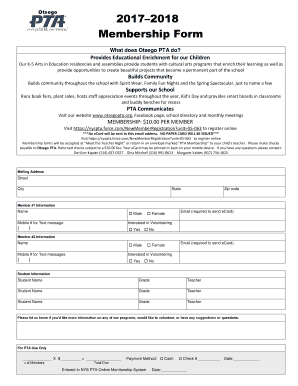 What does Otsego PTA do