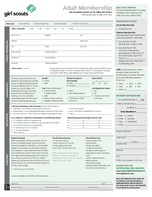Fillable Online Girl Scout Ambassadors Fax Email Print - pdfFiller